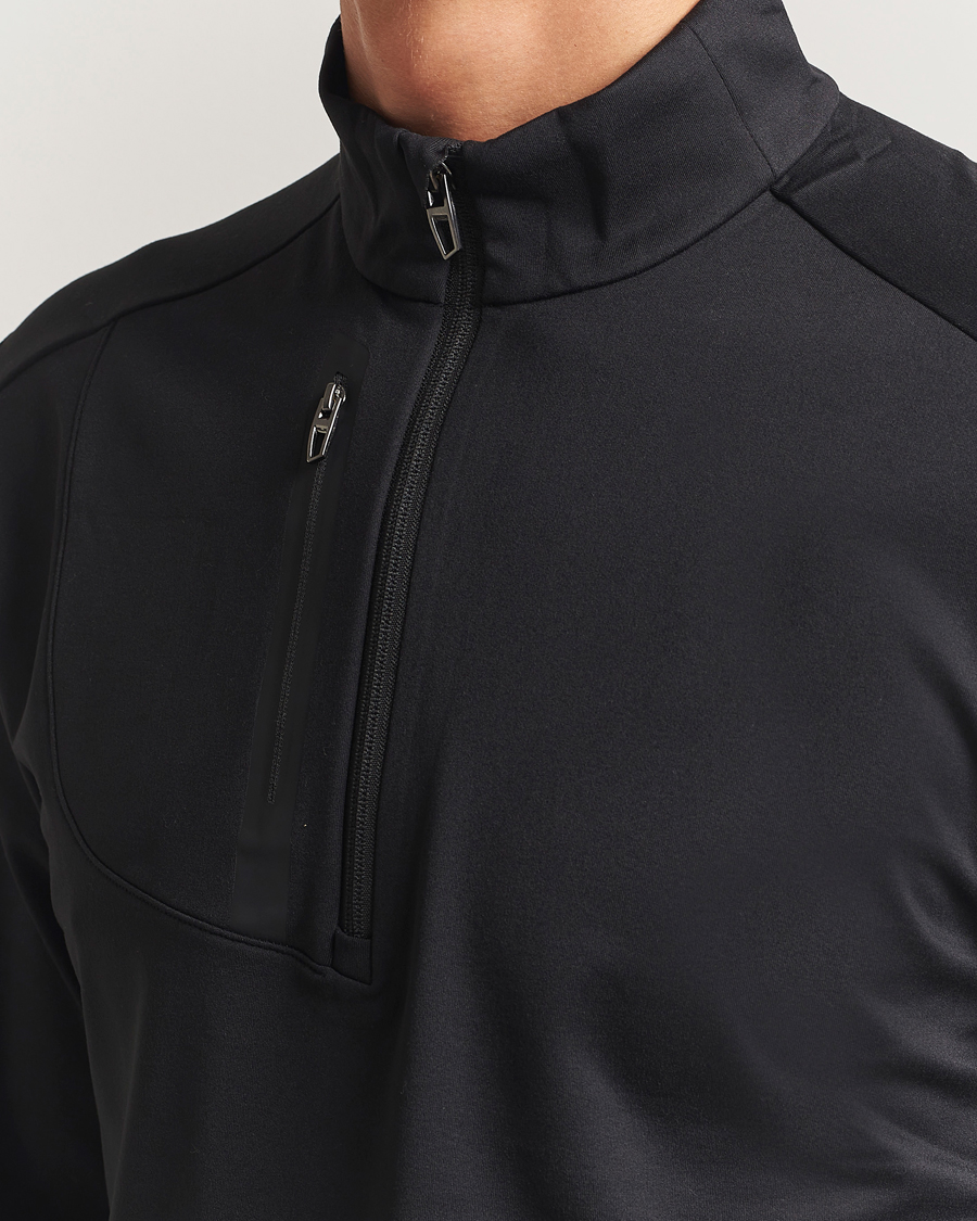 Mies | Puserot | RLX Ralph Lauren | Luxury Jersey Half Zip Polo Black