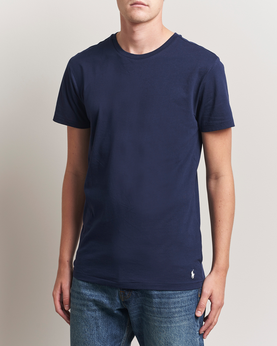 Mies | T-paidat | Polo Ralph Lauren | 3-Pack Crew Neck T-Shirt Blue/White/Navy