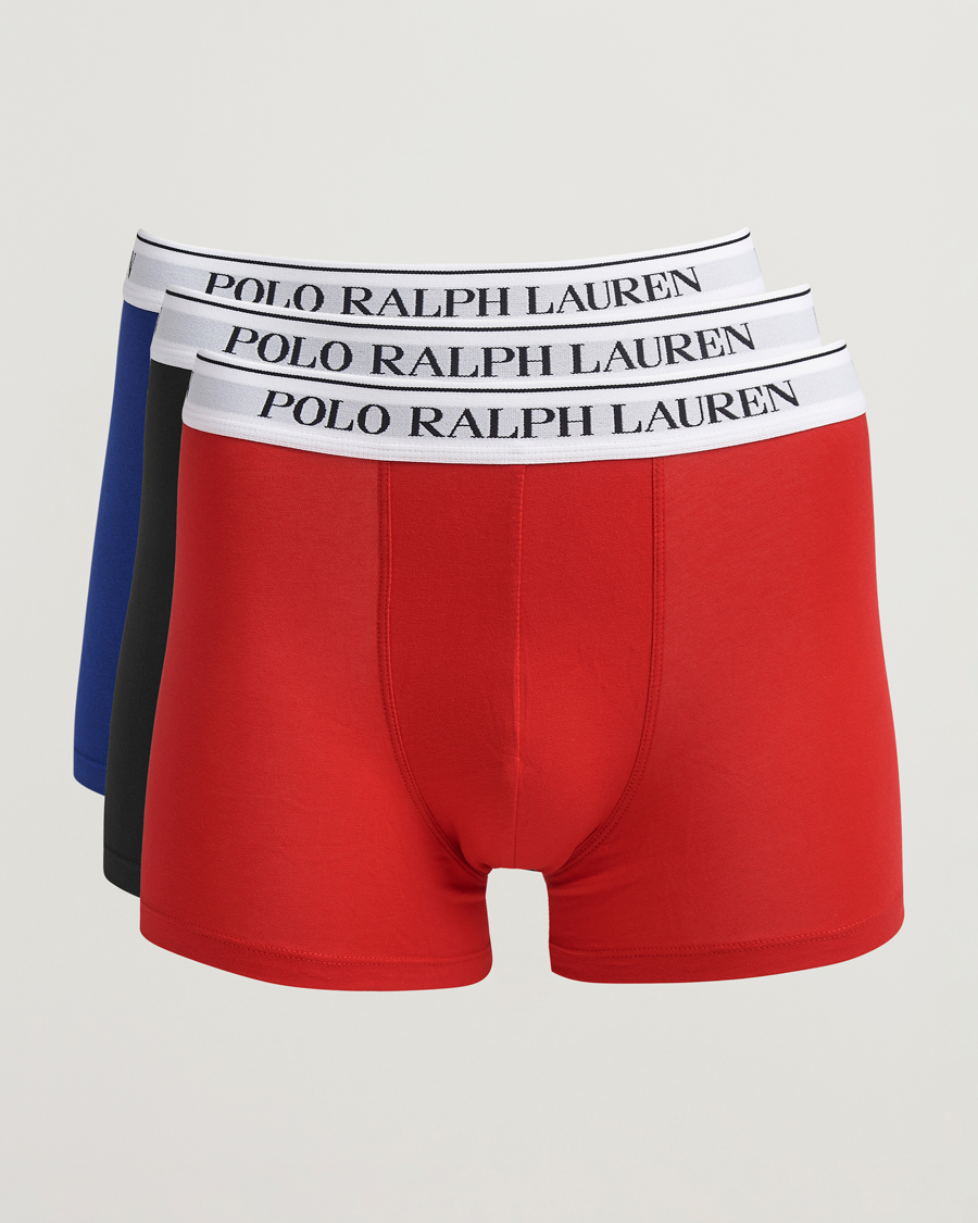 Mies | Alusvaatteet | Polo Ralph Lauren | 3-Pack Trunk RL Red/Heritage Royal/Black