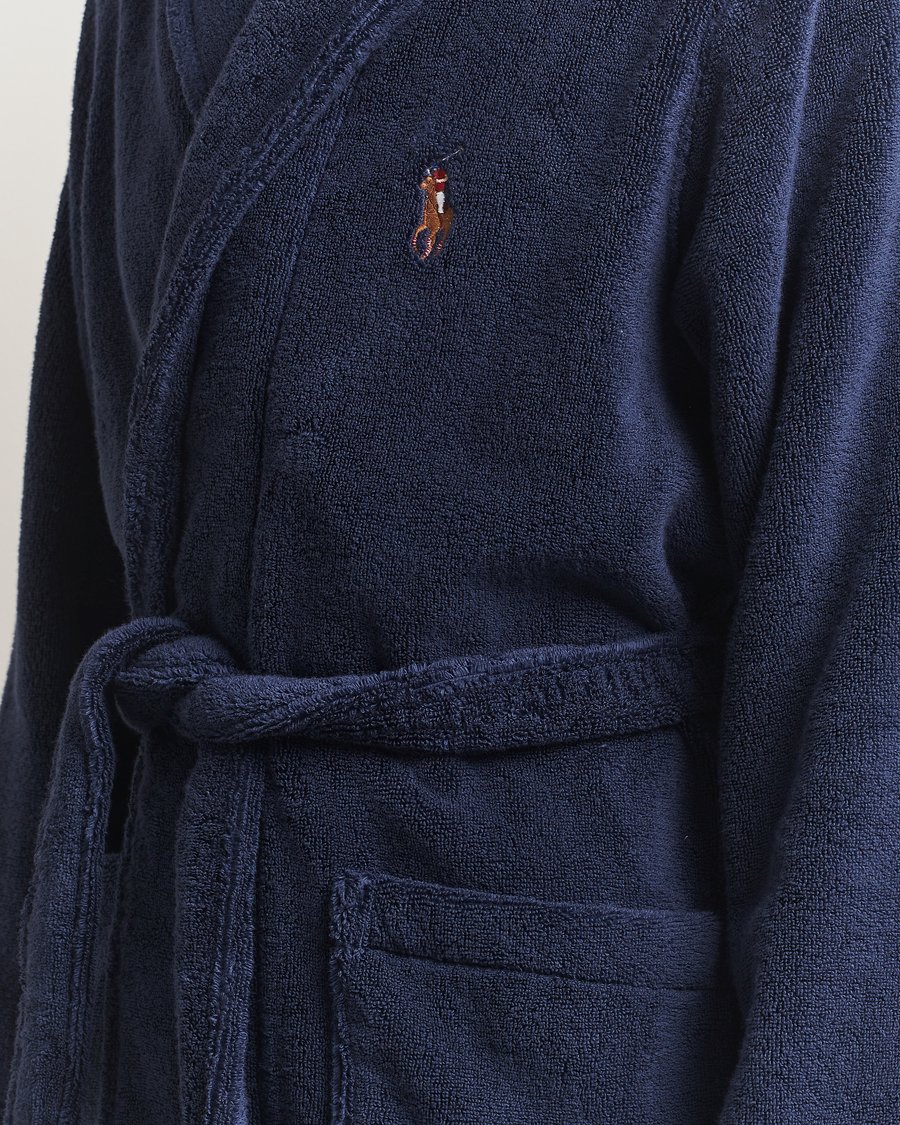 Mies | Yöpuvut ja kylpytakit | Polo Ralph Lauren | Cotton Terry Logo Robe Cruise Navy