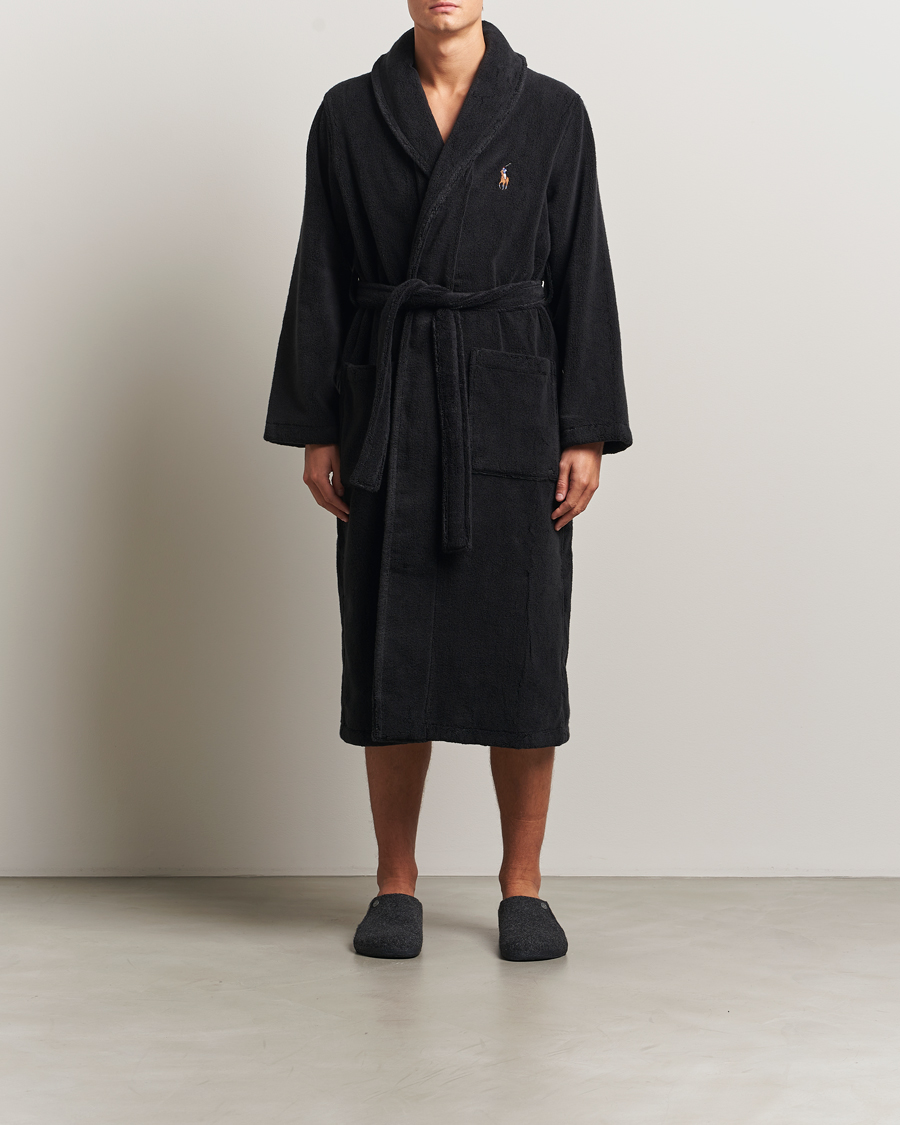 Mies | Yöpuvut ja kylpytakit | Polo Ralph Lauren | Cotton Terry Bear Robe Polo Black