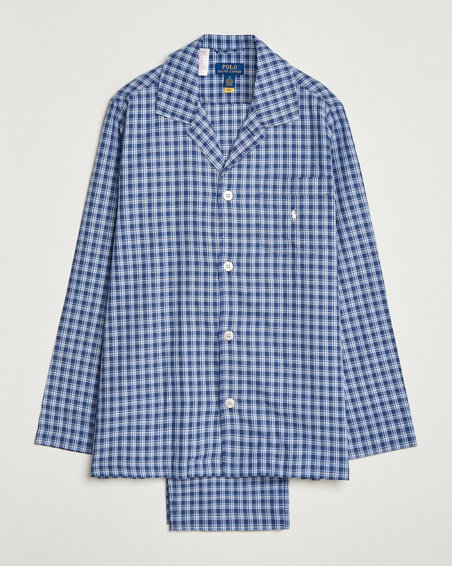 Mies | Yöpuvut ja kylpytakit | Polo Ralph Lauren | Cotton Checked Pyjama Set Navy