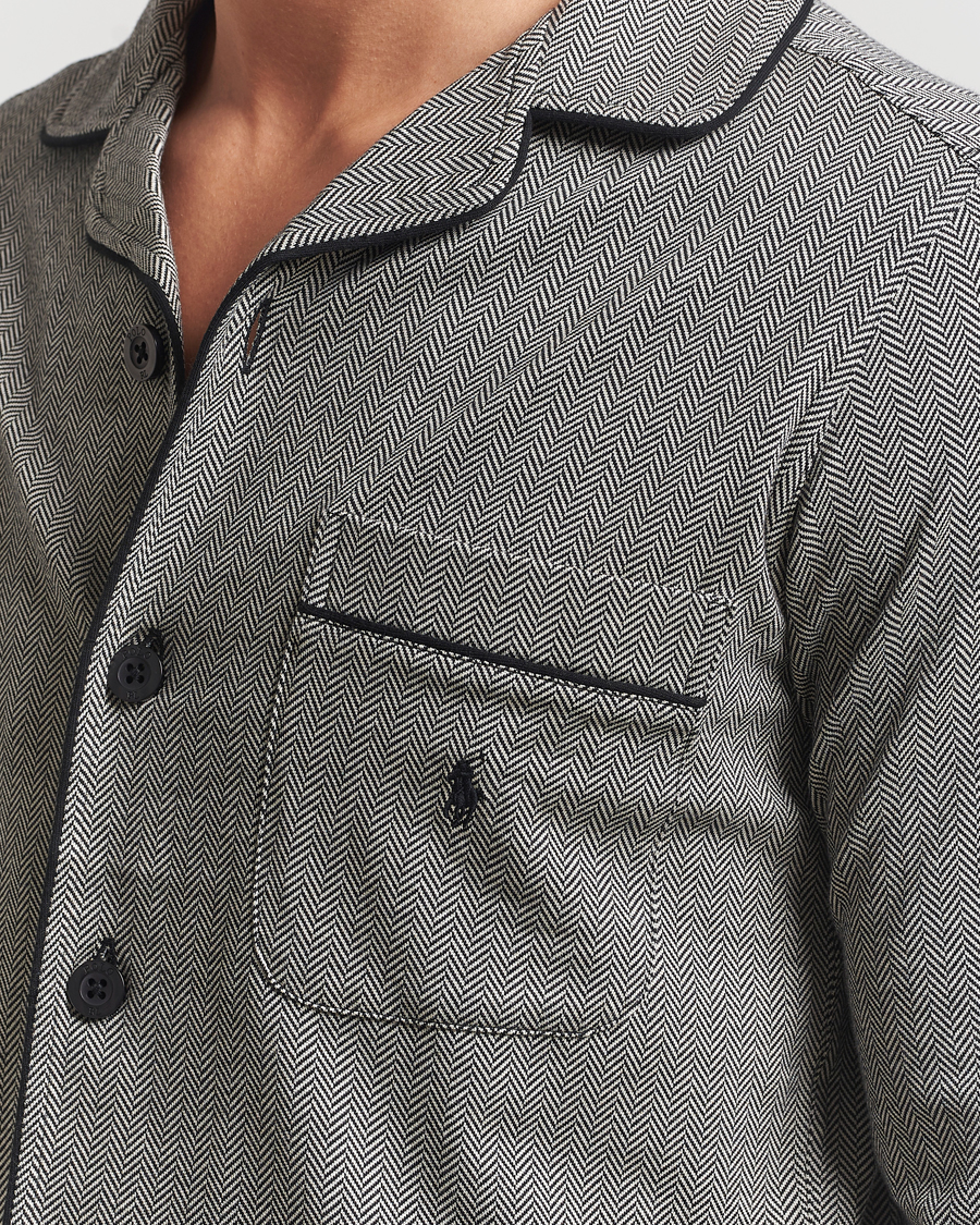 Mies | Yöpuvut ja kylpytakit | Polo Ralph Lauren | Cotton Lounge Set Black/Cream