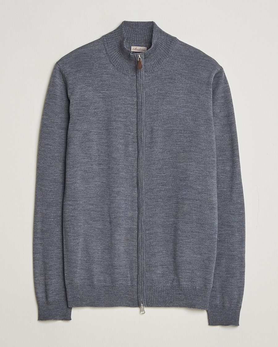 Mies | Puserot | Stenströms | Merino Full Zip Grey