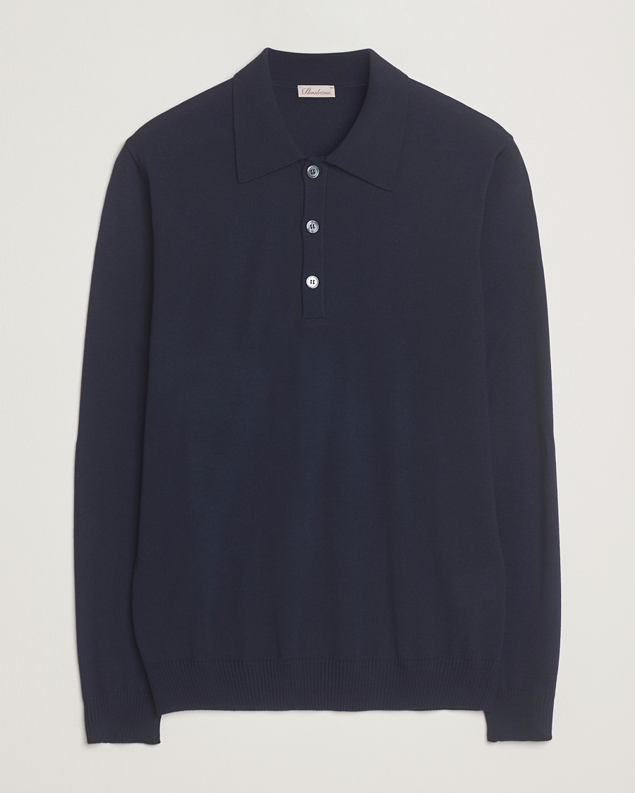 Mies | Puserot | Stenströms | Merino Polo Navy