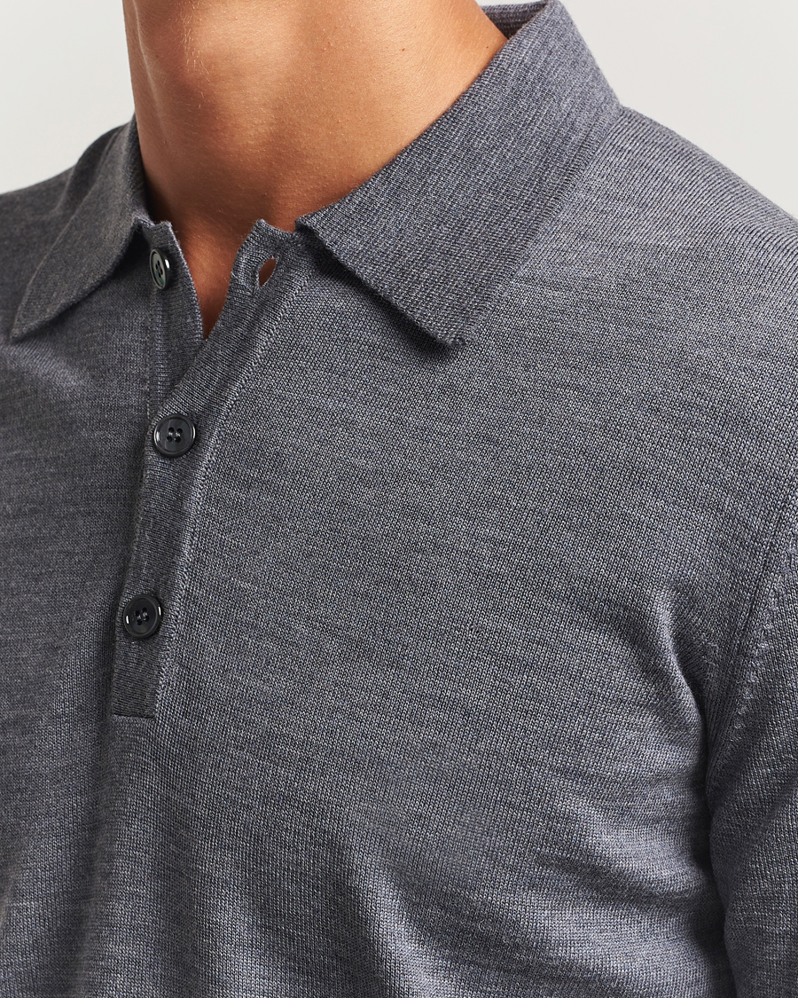 Mies | Puserot | Stenströms | Merino Polo Grey