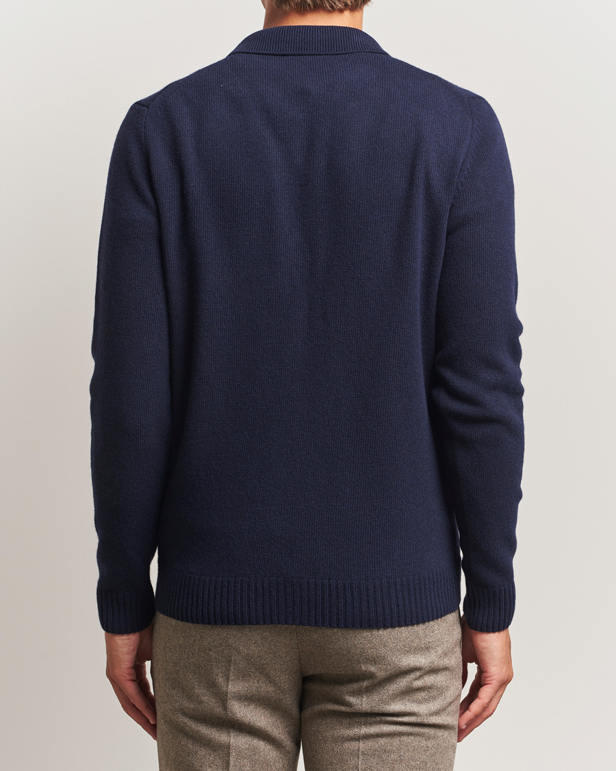 Mies | Puserot | Stenströms | Brushed Merino Cardigan Navy