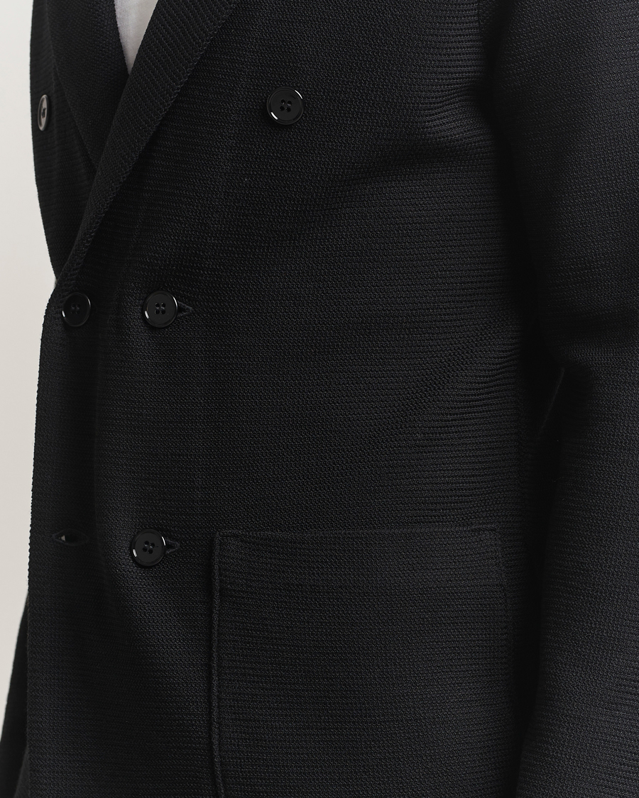 Mies | Pikkutakit | Stenströms | Milano Knitted DB Textured Blazer Black