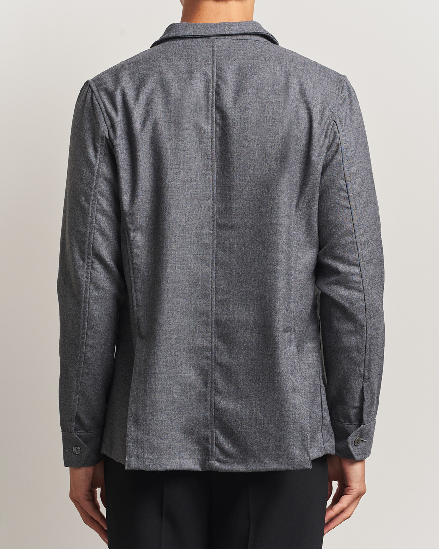 Mies | Kauluspaidat | Stenströms | Wool Overshirt Grey