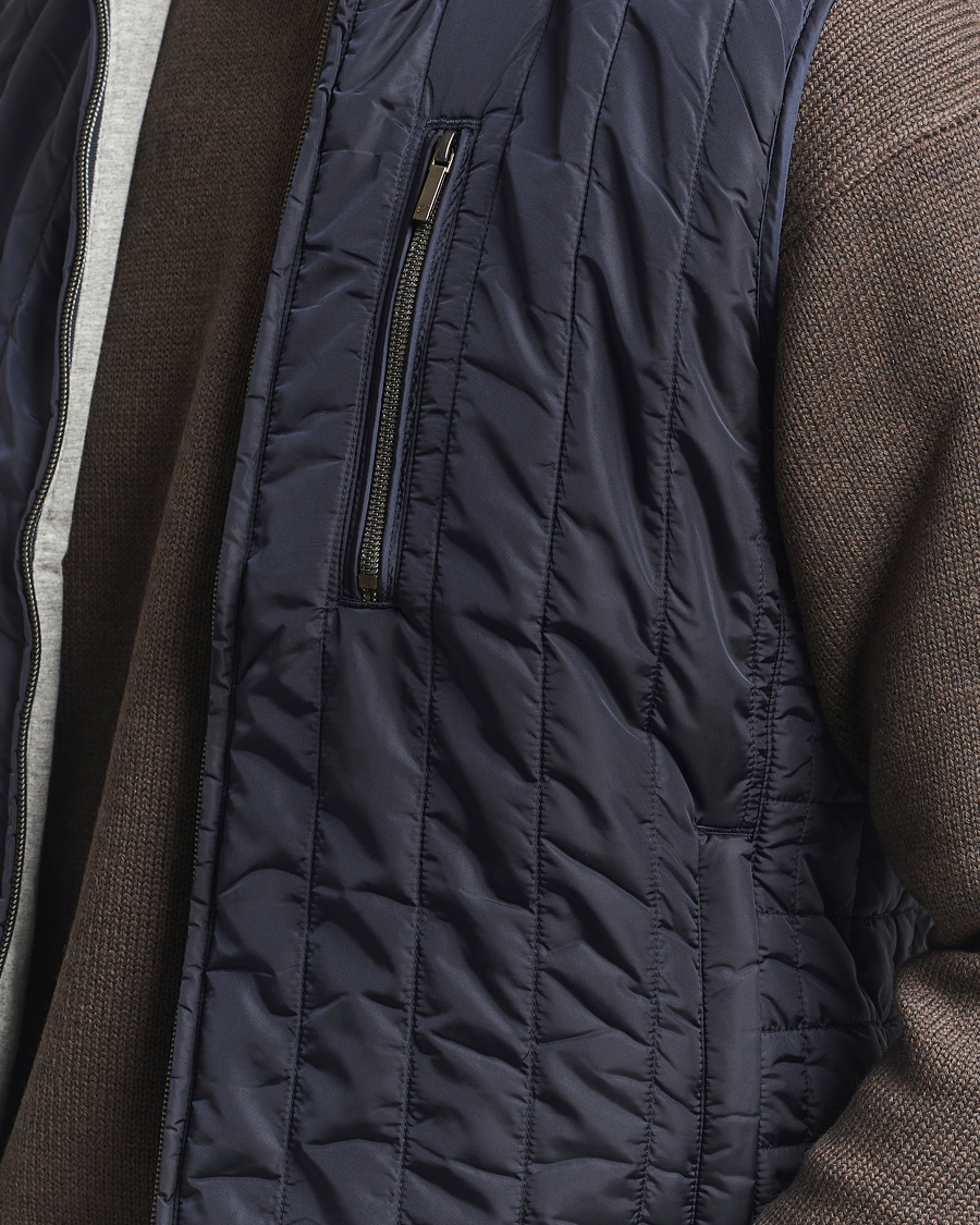 Mies | Ulkoliivit | Stenströms | Nylon Quilted Light Padded Vest Navy