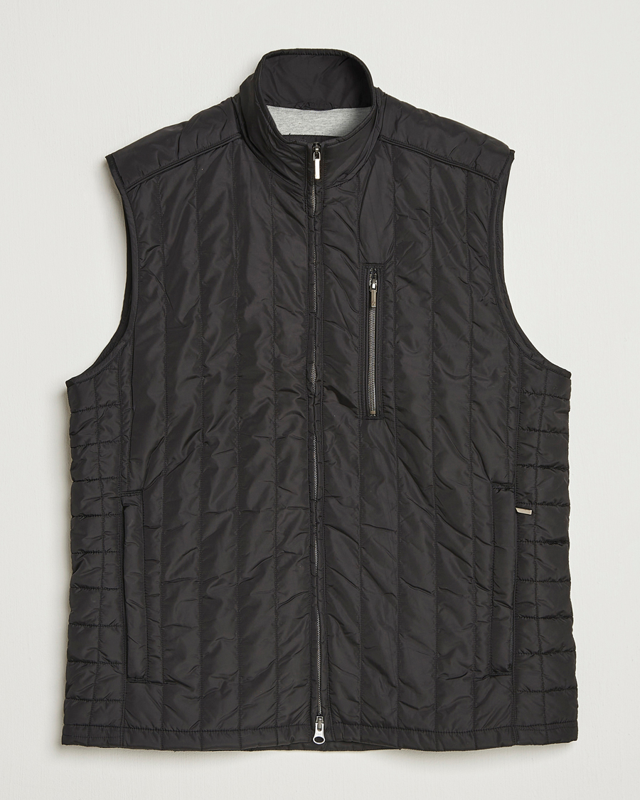 Mies | Ulkoliivit | Stenströms | Nylon Quilted Light Padded Vest Black