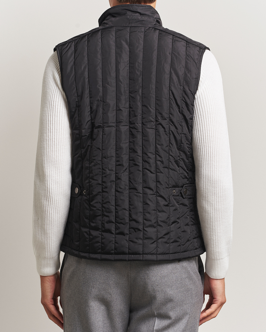 Mies | Ulkoliivit | Stenströms | Nylon Quilted Light Padded Vest Black