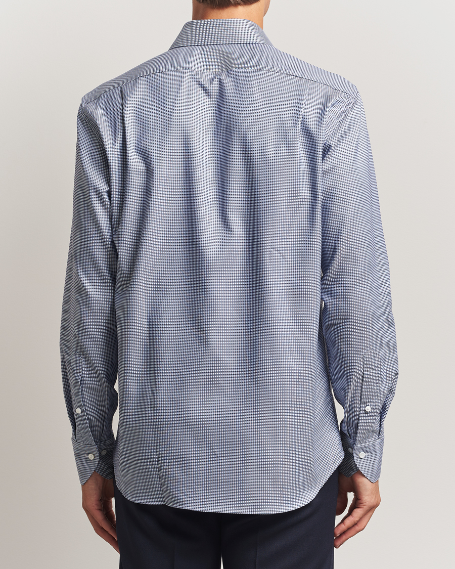 Mies | Kauluspaidat | Stenströms | Regular Fit Woven Structure Shirt Blue