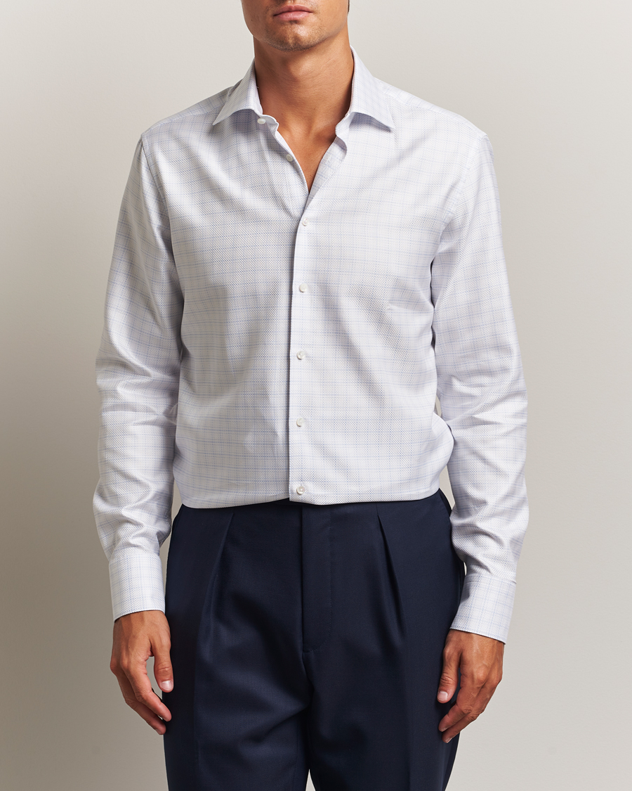 Mies | Kauluspaidat | Stenströms | Regular Fit Structure Cut Away Shirt White