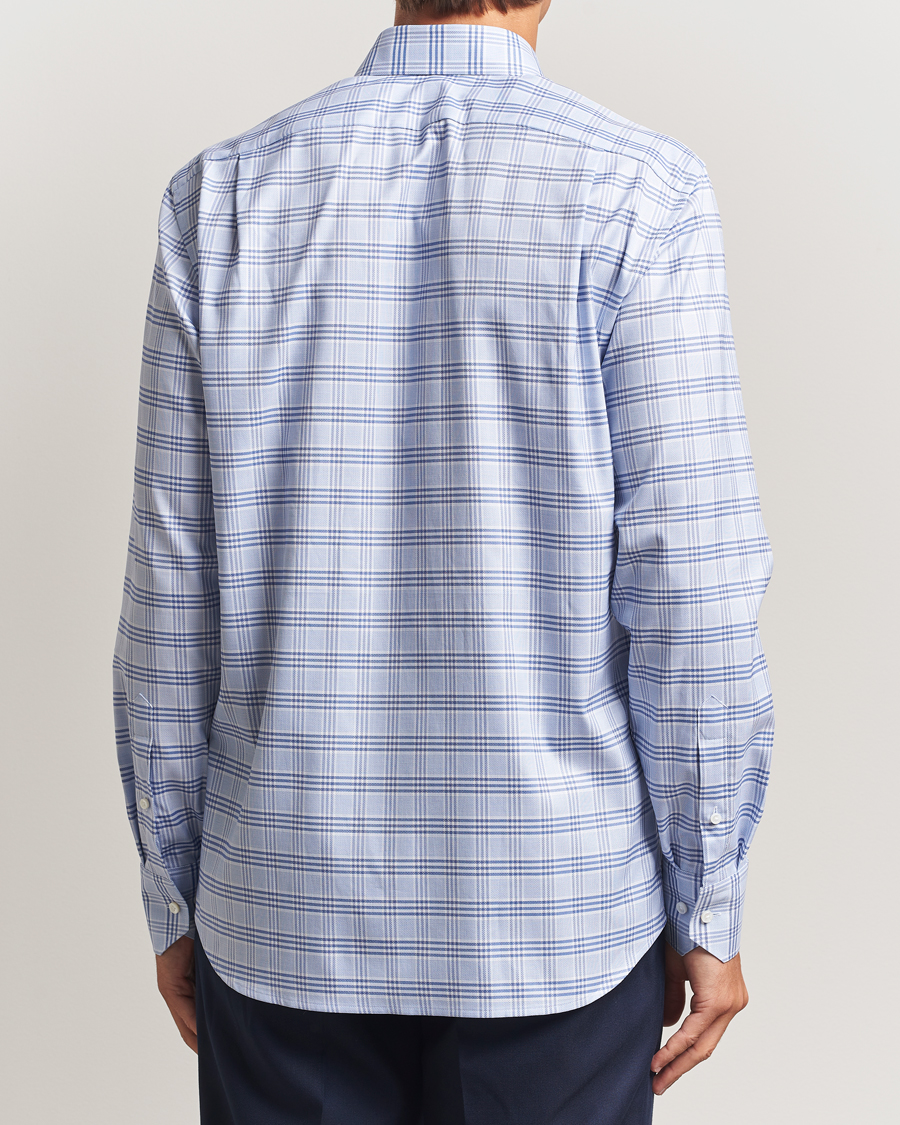 Mies | Kauluspaidat | Stenströms | Regular Fit Checked Cut Away Shirt Blue