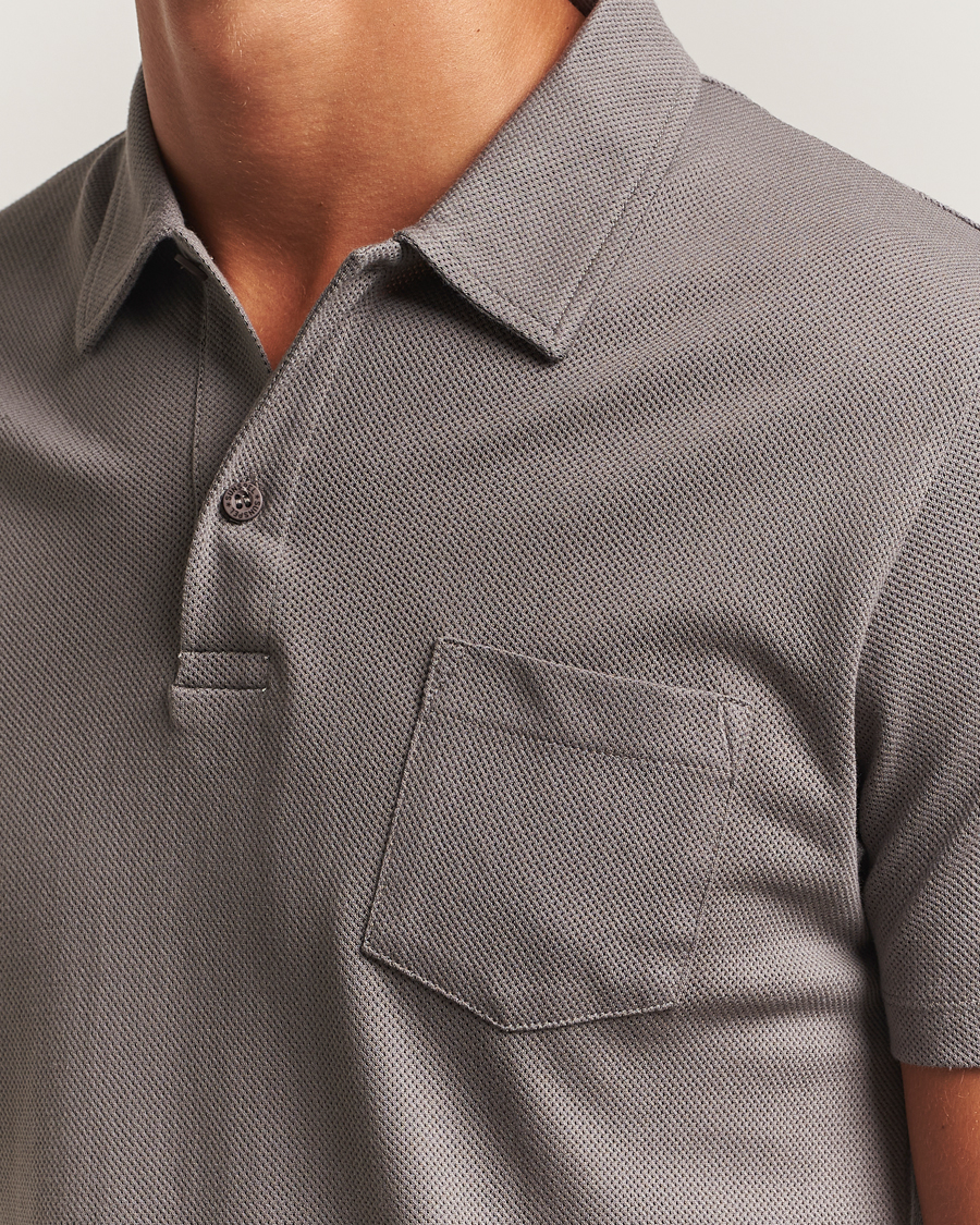 Mies | Pikeet | Sunspel | Riviera Polo Shirt Iron Grey