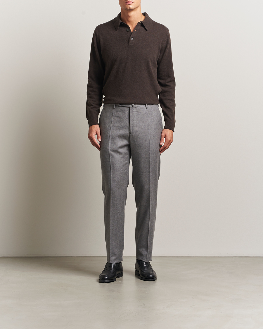Mies | Puserot | Sunspel | Cashmere Polo Truffle