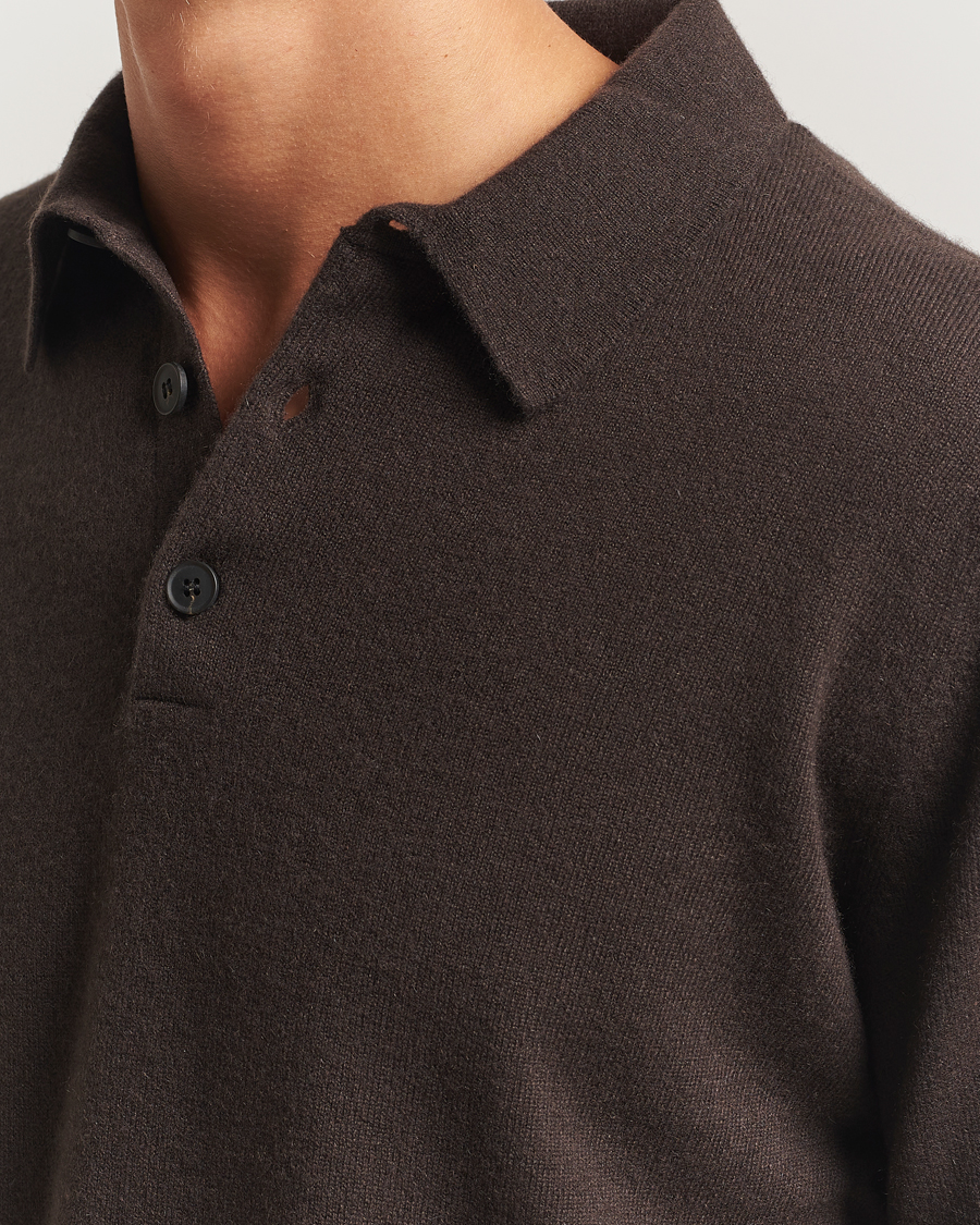 Mies | Puserot | Sunspel | Cashmere Polo Truffle
