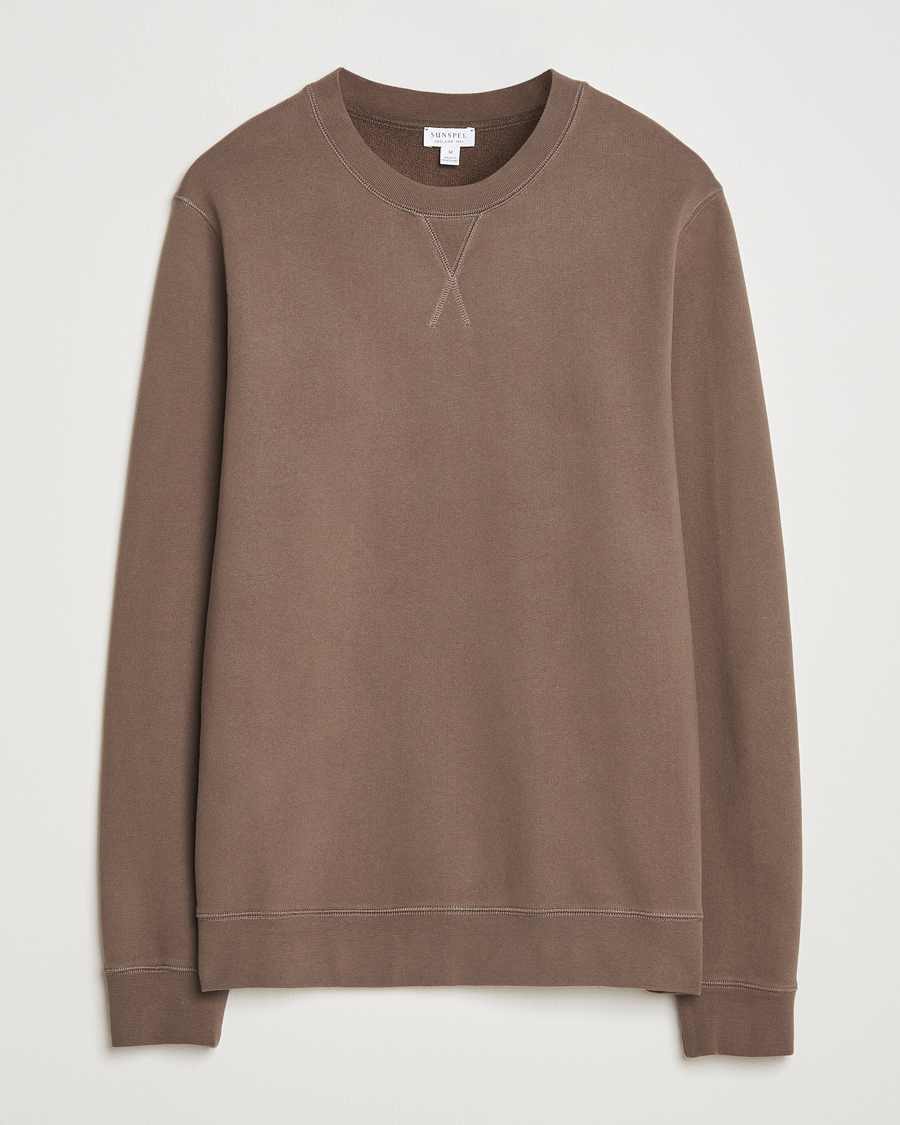 Mies | Puserot | Sunspel | Loopback Sweatshirt Bark