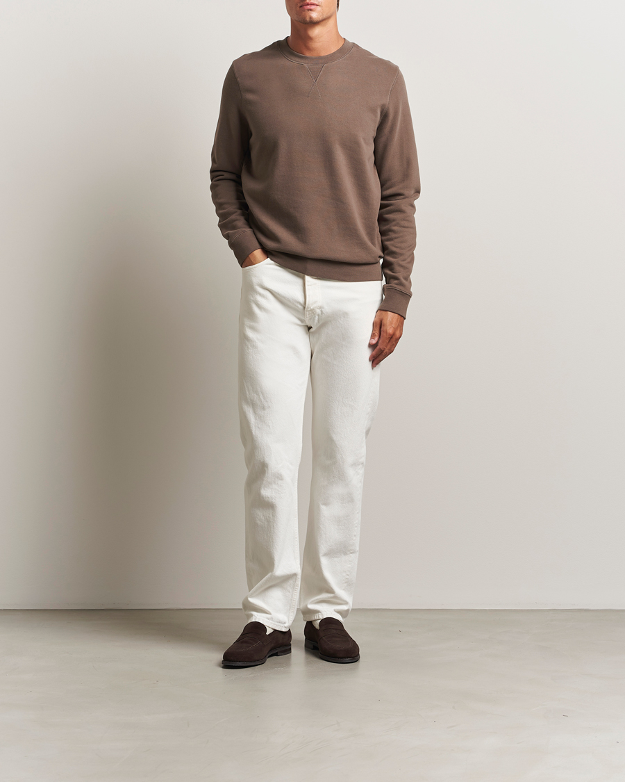 Mies | Puserot | Sunspel | Loopback Sweatshirt Bark