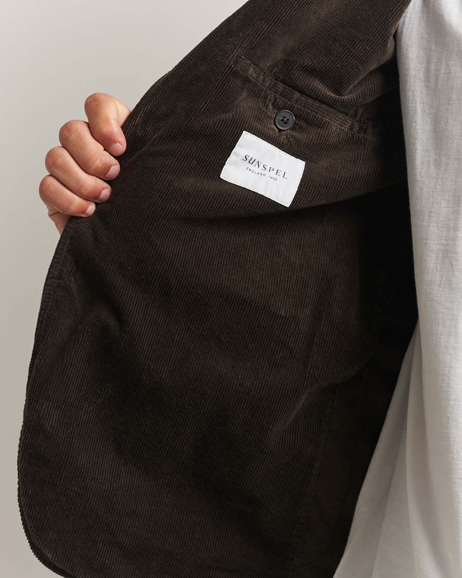 Mies | Pikkutakit | Sunspel | Relaxed Corduroy Blazer Coffee
