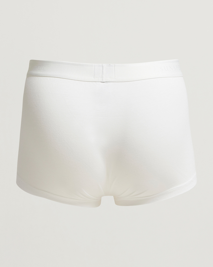 Mies | Alusvaatteet | Sunspel | 3-Pack Cotton Stretch Trunk White