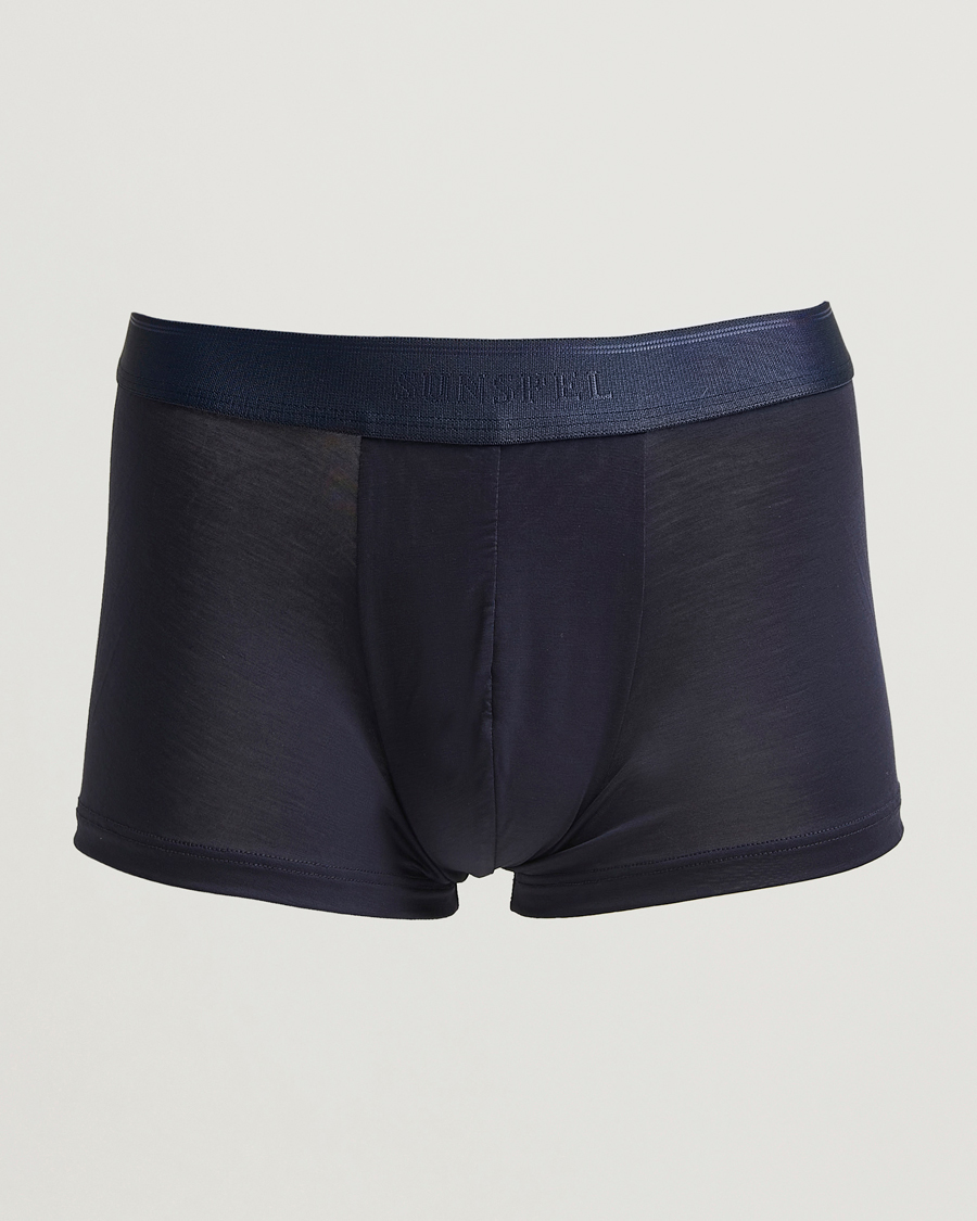 Mies | Alusvaatteet | Sunspel | Tencel Stretch Trunk Navy