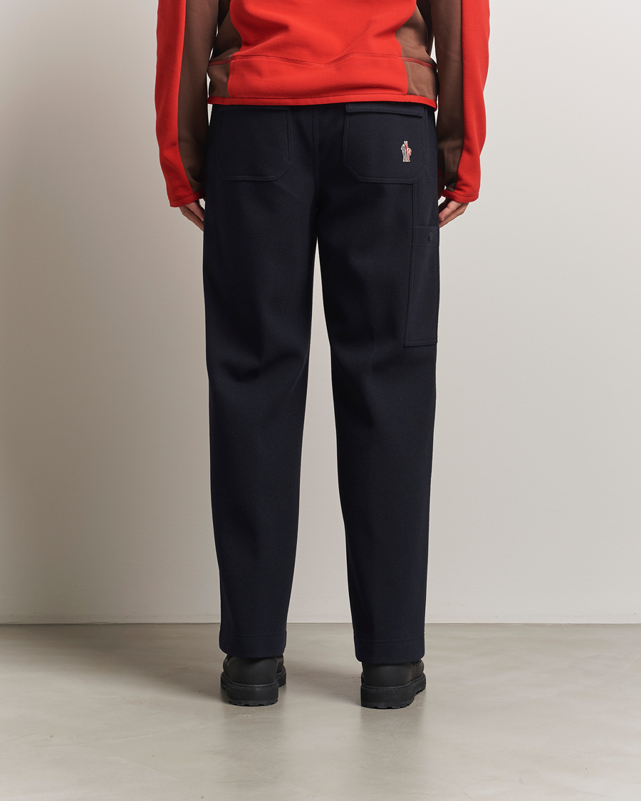 Mies | Housut | Moncler Grenoble | Brushed Cotton Drawstring Pants Navy