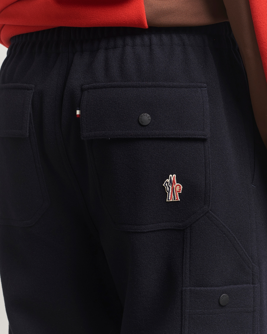 Mies | Housut | Moncler Grenoble | Brushed Cotton Drawstring Pants Navy