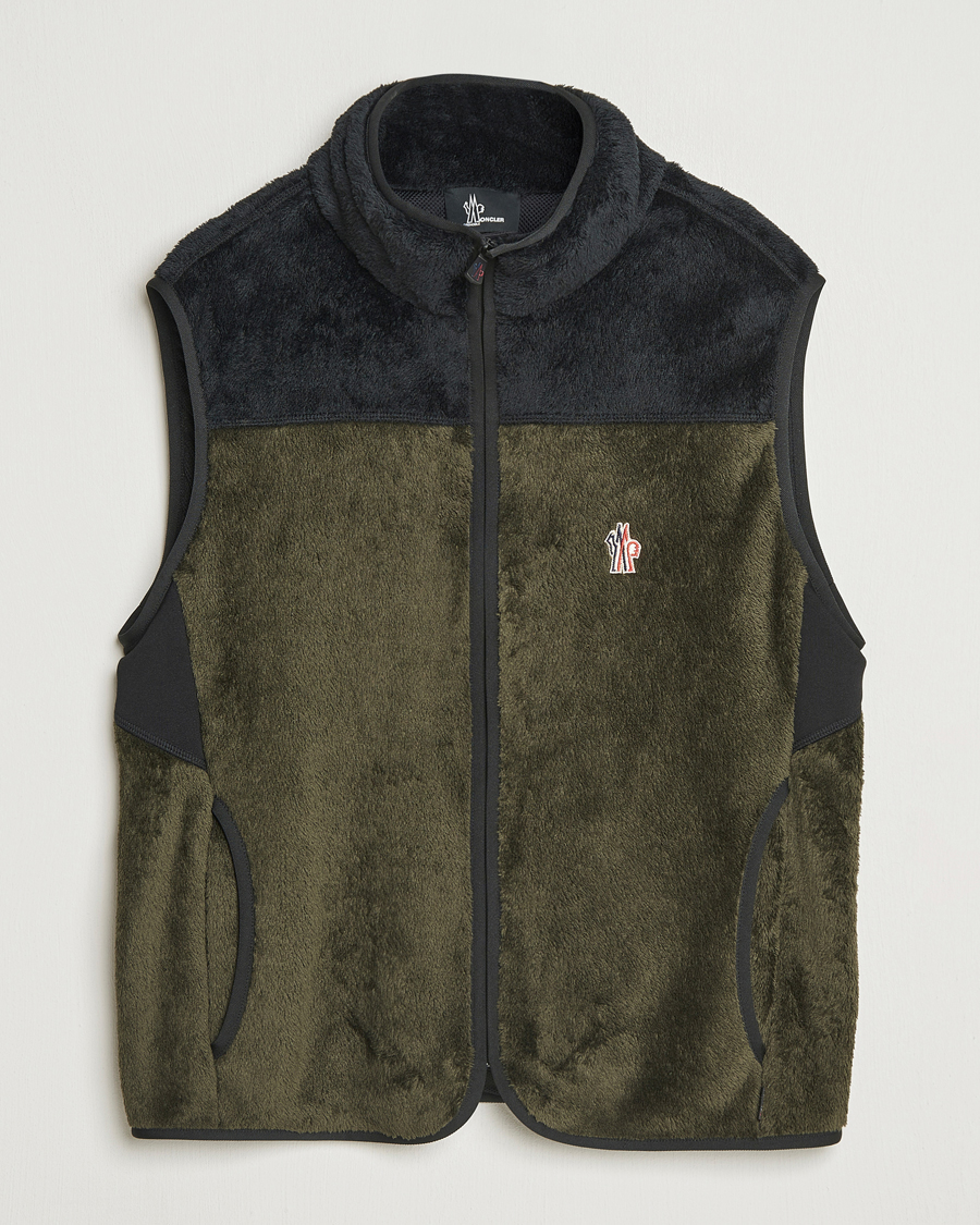 Mies | Takit | Moncler Grenoble | Insulated Fleece Vest Forest Green