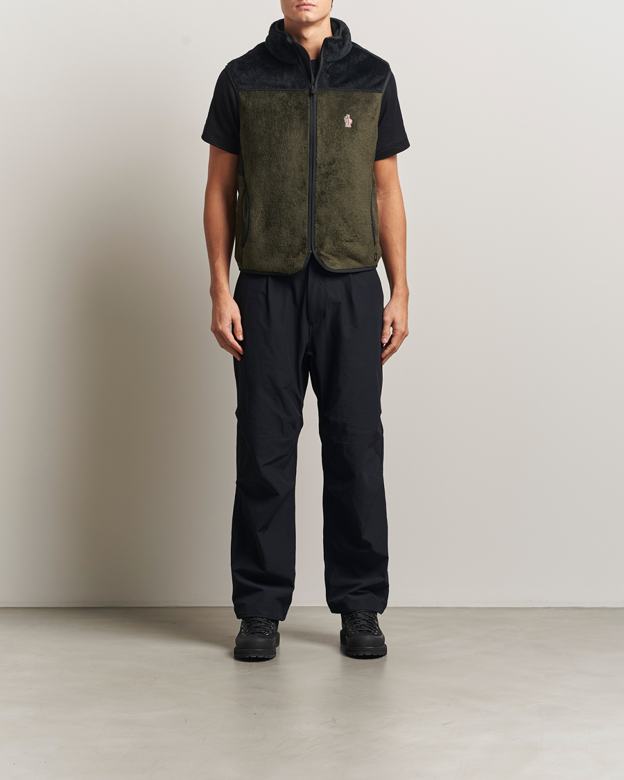 Mies | Takit | Moncler Grenoble | Insulated Fleece Vest Forest Green