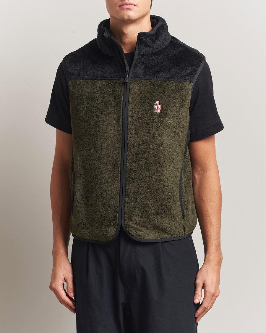 Mies | Takit | Moncler Grenoble | Insulated Fleece Vest Forest Green
