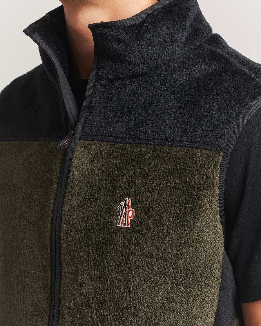 Mies | Takit | Moncler Grenoble | Insulated Fleece Vest Forest Green
