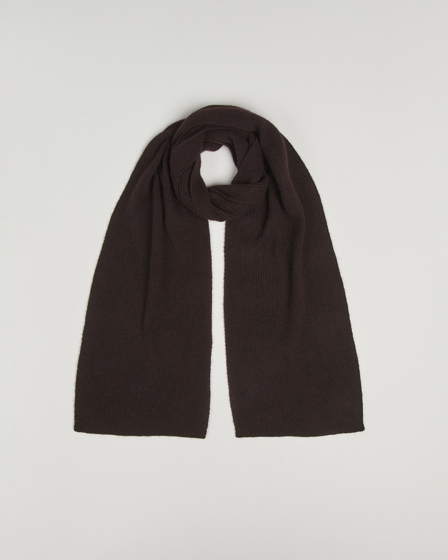 Mies | Le Bonnet Lambswool/Caregora Scarf Espresso | Le Bonnet | Lambswool/Caregora Scarf Espresso