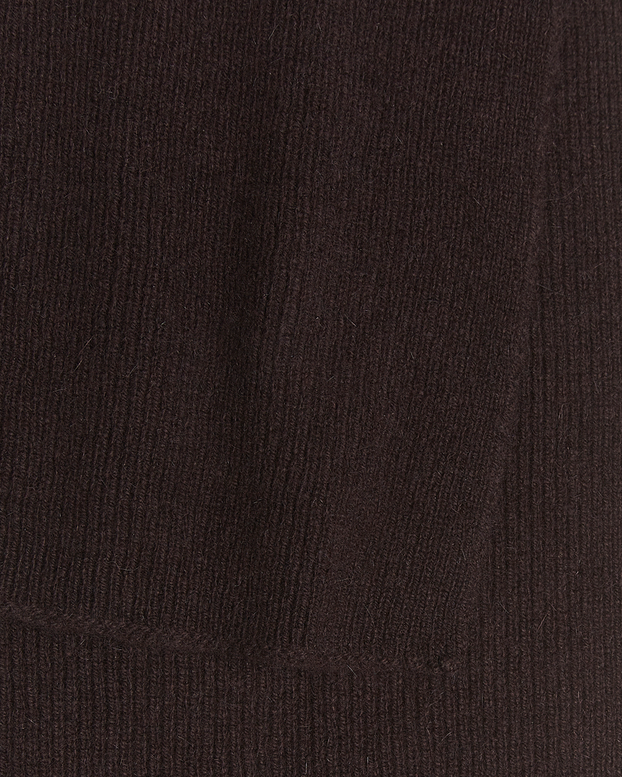 Mies | Le Bonnet Lambswool/Caregora Scarf Espresso | Le Bonnet | Lambswool/Caregora Scarf Espresso