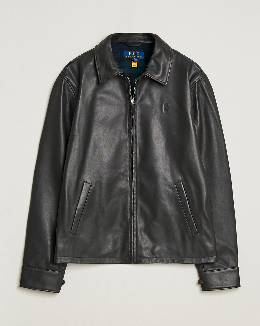 Mies | Takit | Polo Ralph Lauren | Maxwell Windbreaker Leather Jacket Polo Black