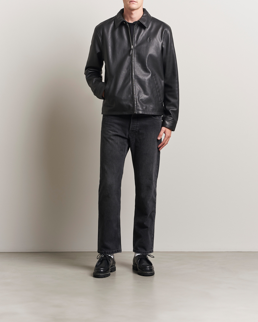 Mies | Takit | Polo Ralph Lauren | Maxwell Windbreaker Leather Jacket Polo Black