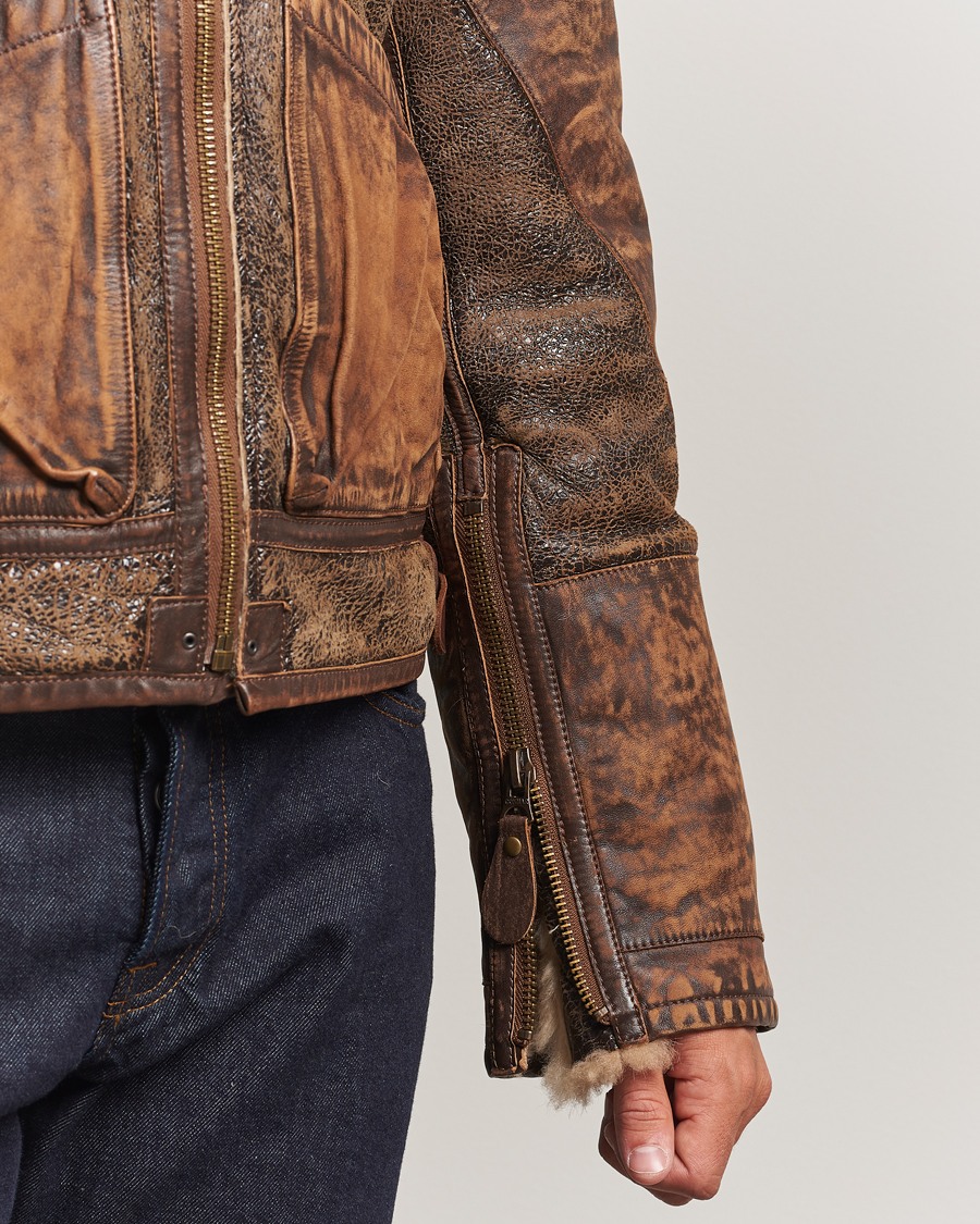 Mies | Takit | Polo Ralph Lauren | Sherling Lined Bomber Jacket Brown Earth