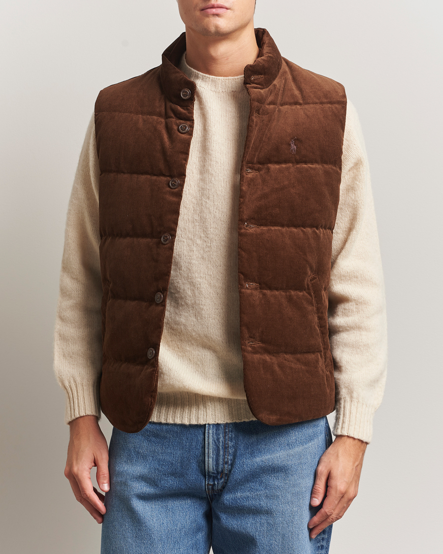 Mies | Takit | Polo Ralph Lauren | Quilted Corduroy Vest Pale Russet