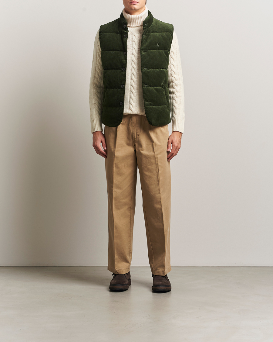 Mies | Takit | Polo Ralph Lauren | Quilted Corduroy Vest Country Olive