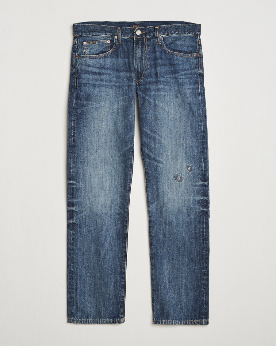 Mies | Farkut | Polo Ralph Lauren | Hampton Ridig Denim Straight Jeans Mid Blue
