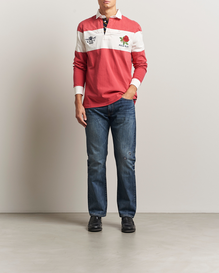 Mies | Farkut | Polo Ralph Lauren | Hampton Ridig Denim Straight Jeans Mid Blue