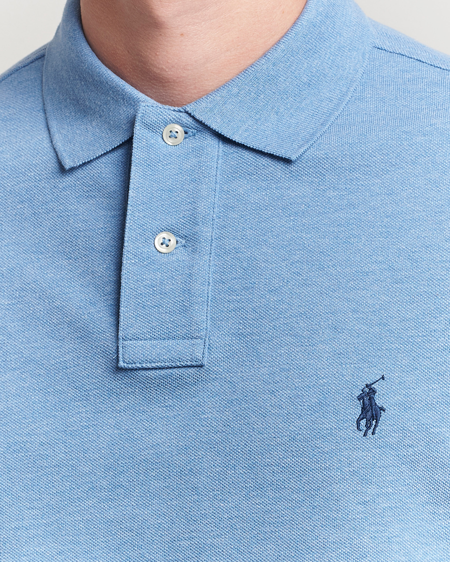 Mies | Pikeet | Polo Ralph Lauren | Custom Slim Fit Long Sleeve Polo Soft Royal Heather