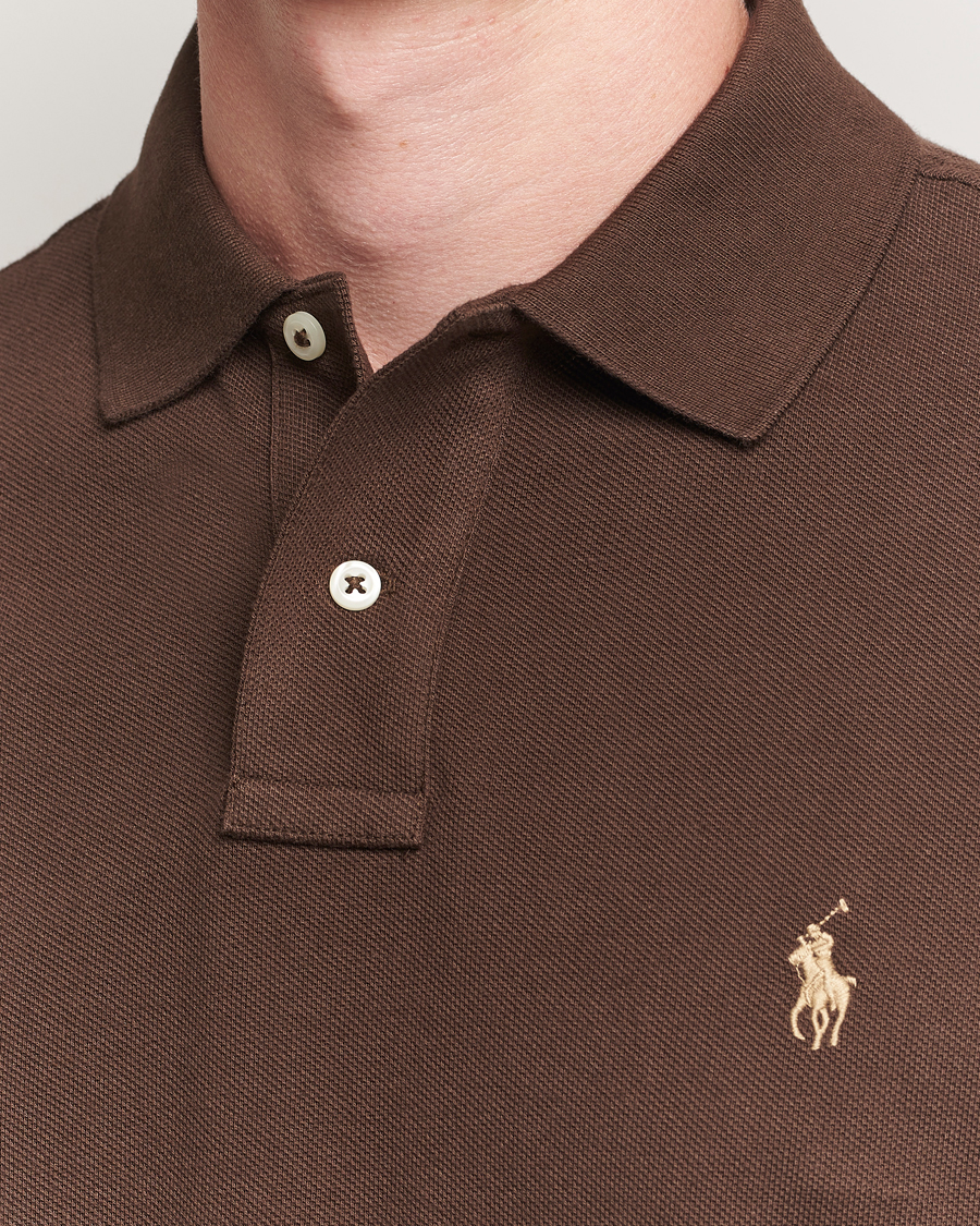 Mies | Pikeet | Polo Ralph Lauren | Custom Slim Fit Polo Nutmeg Brown