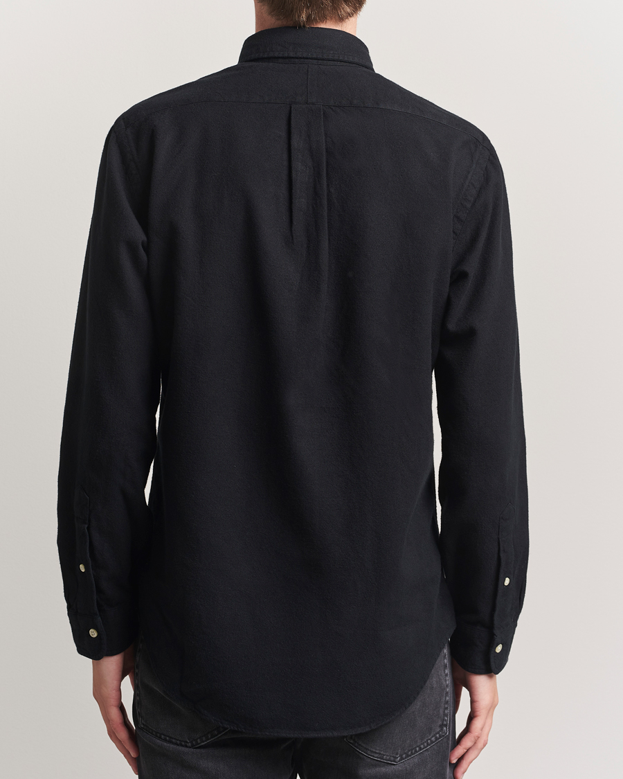 Mies | Kauluspaidat | Polo Ralph Lauren | Custom Fit Brushed Flannel Shirt Polo Black