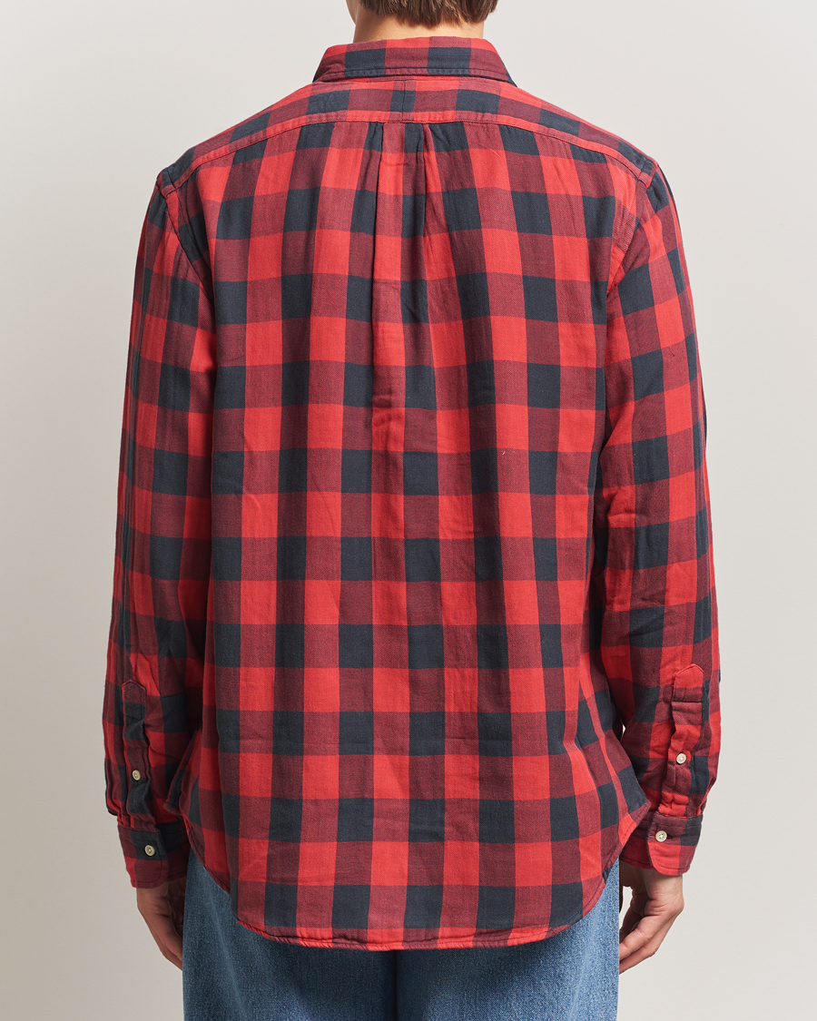 Mies | Kauluspaidat | Polo Ralph Lauren | Custom Fit Double Faced Checked Shirt Red/Black