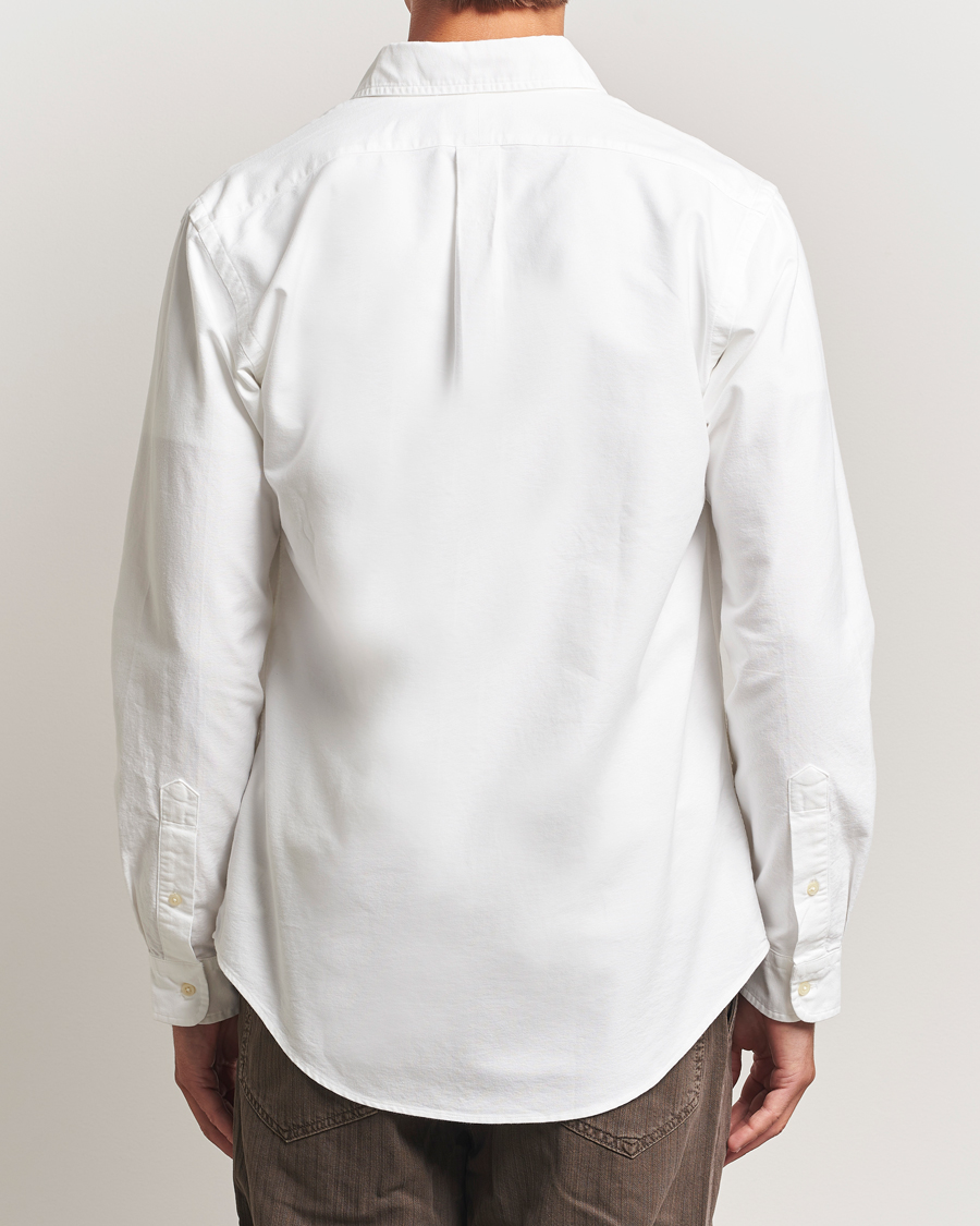 Mies | Kauluspaidat | Polo Ralph Lauren | Custom Fit Dog Pocket Oxford Shirt White Black Lab