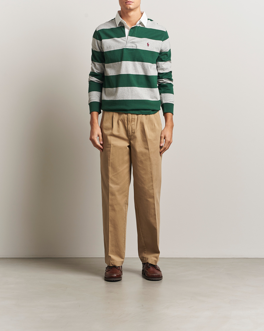 Mies | Puserot | Polo Ralph Lauren | Jersey Striped Rugger Vintage Pine/Andover Heather