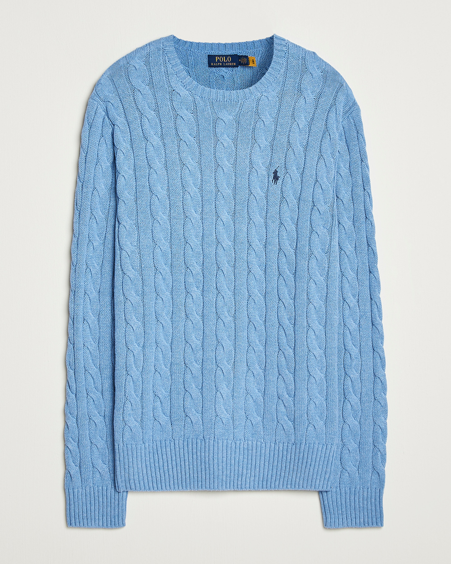 Mies | Puserot | Polo Ralph Lauren | Cotton Cable Pullover Soft Royal Heather