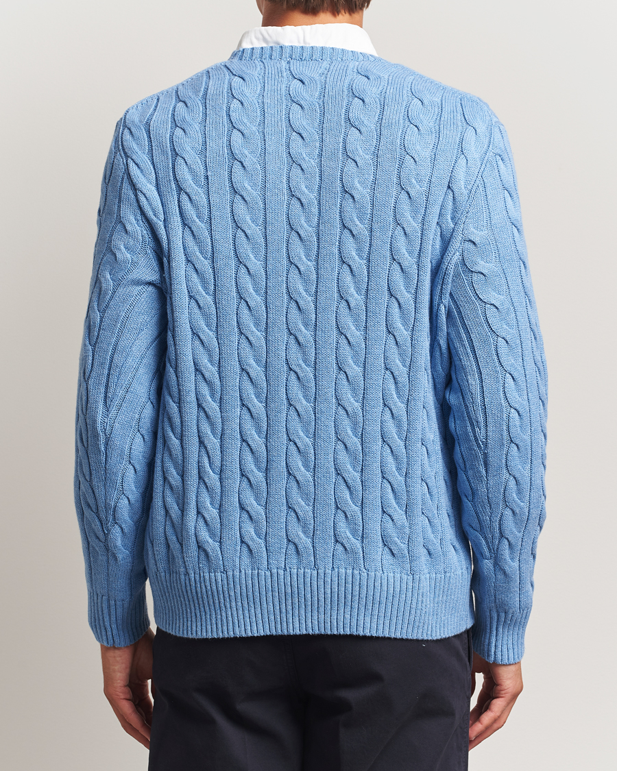 Mies | Puserot | Polo Ralph Lauren | Cotton Cable Pullover Soft Royal Heather